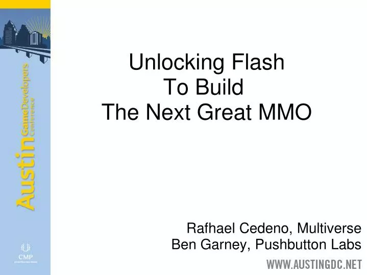 unlocking flash to build the next great mmo