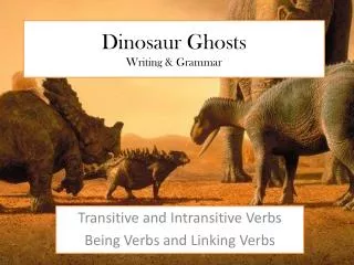 dinosaur ghosts writing grammar
