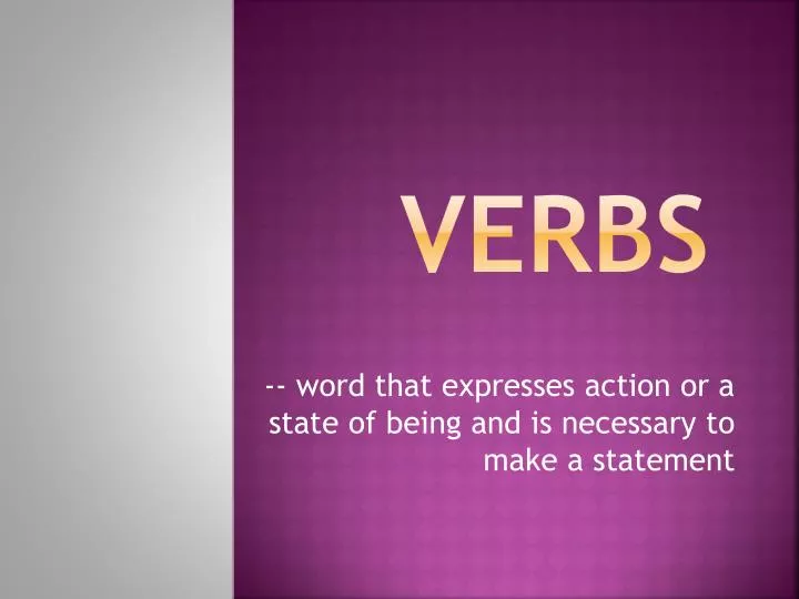 verbs