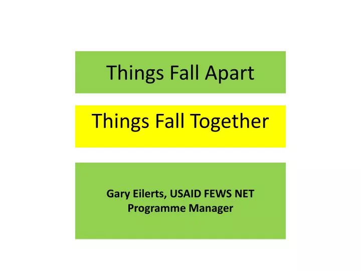 things fall apart