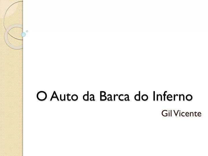 o auto da barca do inferno