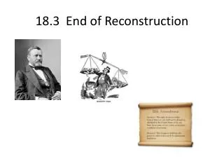 18.3 End of Reconstruction