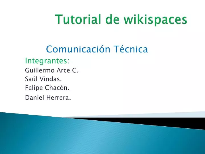 tutorial de wikispaces