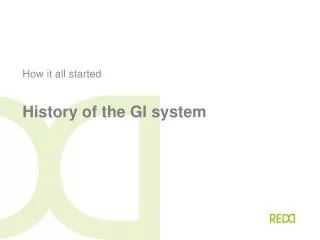History of the GI system