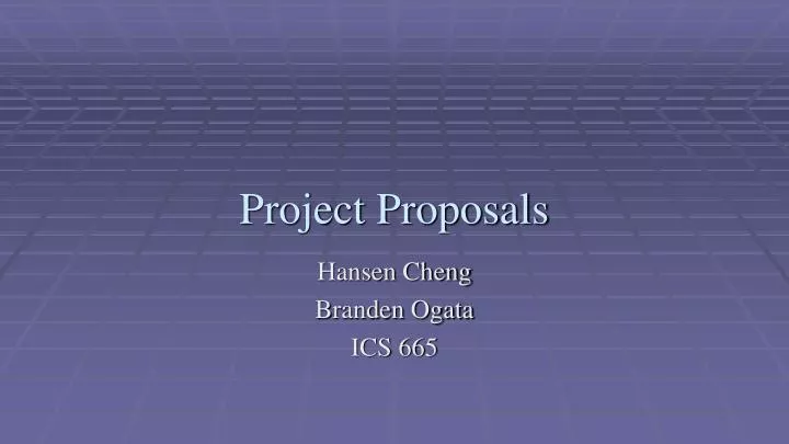 project proposals