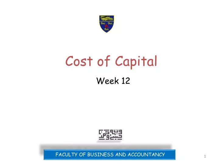 cost of capital