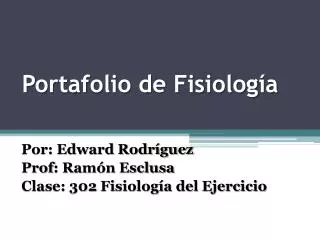 portafolio de fisiolog a