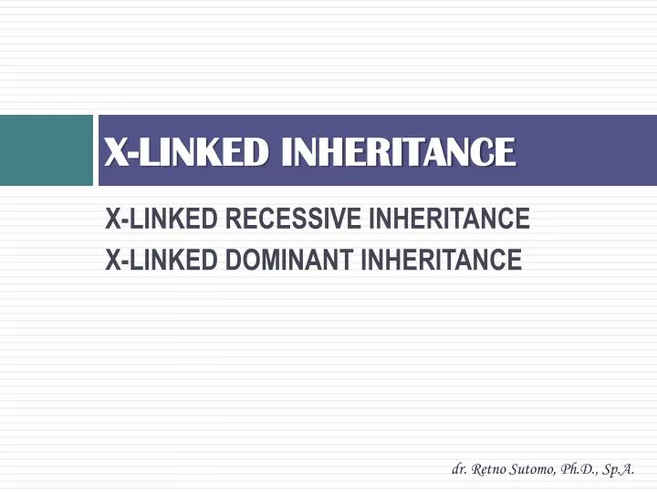 x linked inheritance