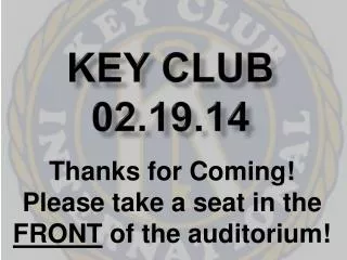 Key Club 02.19.14