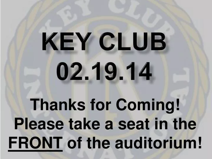 key club 02 19 14