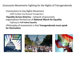 Grassroots Movements Fighting for the Rights of Transgendereds
