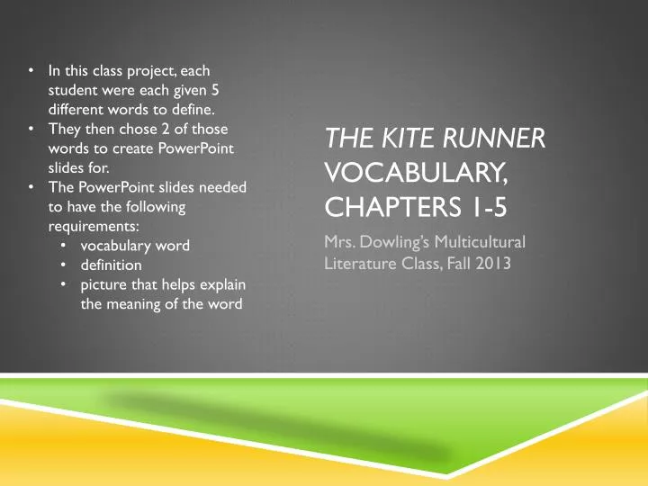 the kite runner vocabulary chapters 1 5