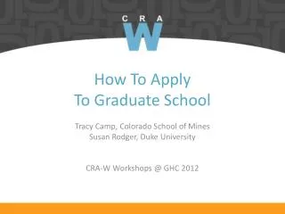 How To Apply To Graduate School
