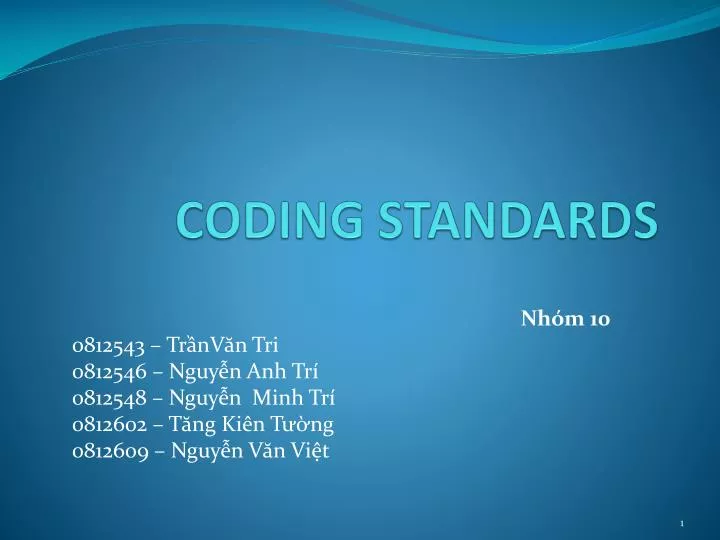 coding standards