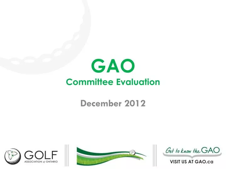 gao committee evaluation
