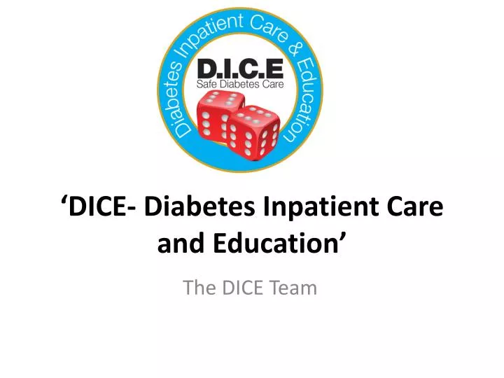 dice diabetes inpatient care and education