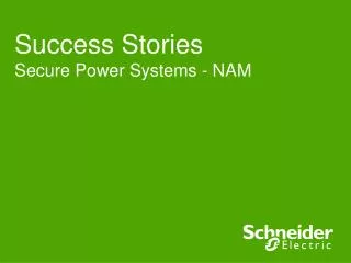 Success Stories Secure Power Systems - NAM