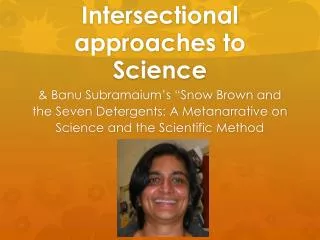 Intersectional approaches to Science