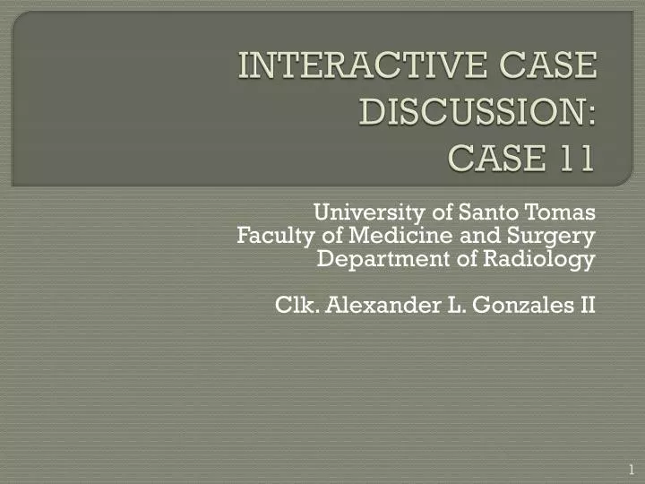 interactive case discussion case 11