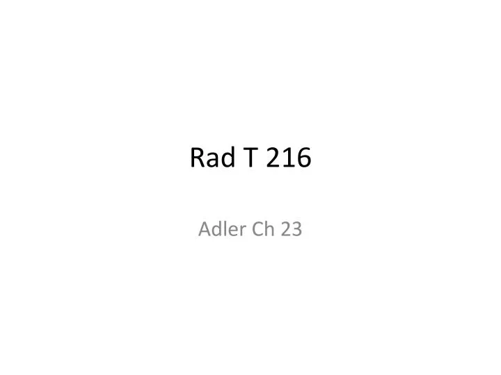 rad t 216