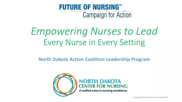 empowering nurses to lead every nurse in every setting