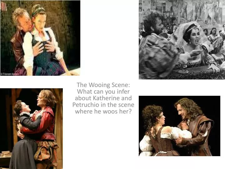 the wooing scene w hat can you infer about katherine and petruchio in the scene where he woos her