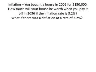 What if there was a deflation at a rate of 3.2%?