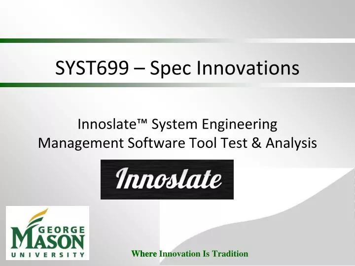 syst699 spec innovations