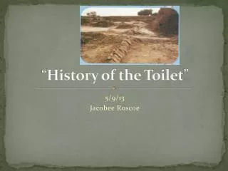 “ History of the Toilet ”