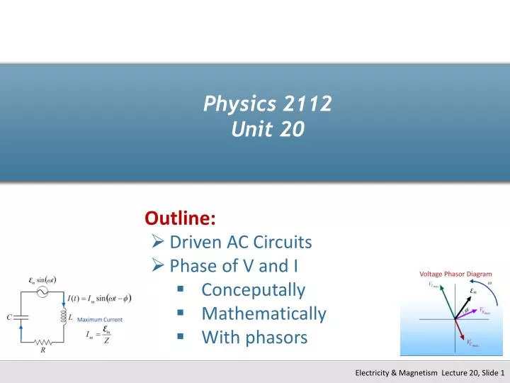 physics 2112 unit 20