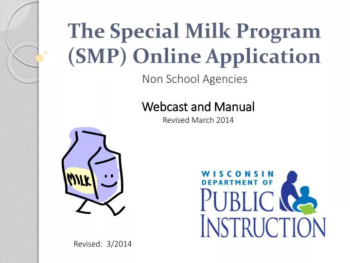 the special milk program smp online application