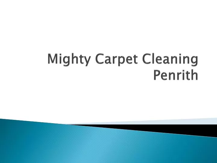mighty carpet cleaning penrith