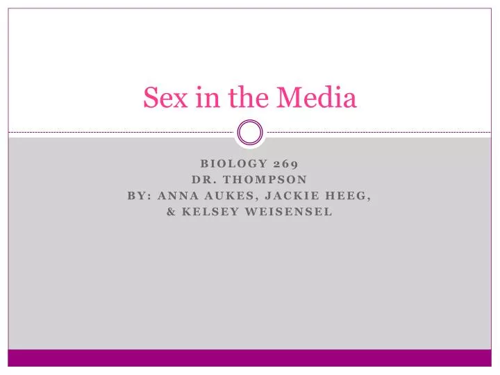 sex in the media