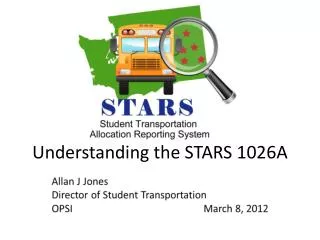 Understanding the STARS 1026A