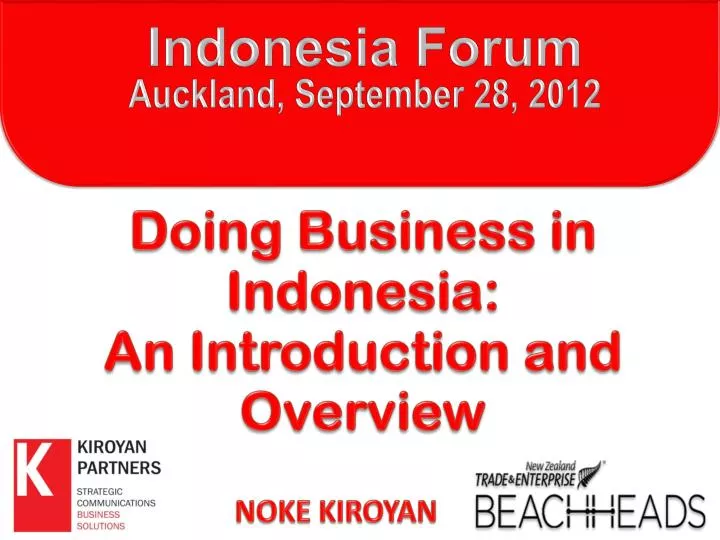 indonesia forum auckland september 28 2012