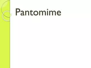 Pantomime