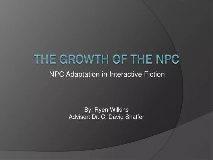 npc adaptation in interactive fiction