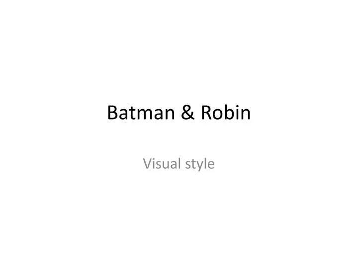 batman robin