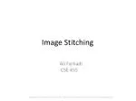 Image Stitching - slide 1