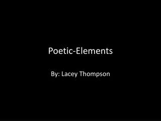 Poetic-Elements