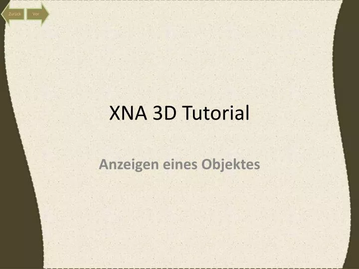 xna 3d tutorial