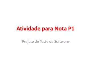 atividade para nota p1