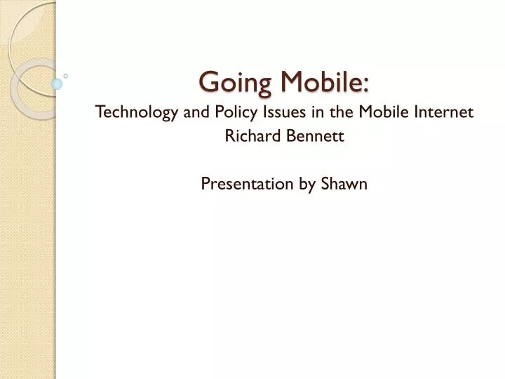going mobile