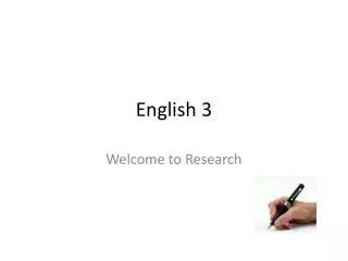 English 3