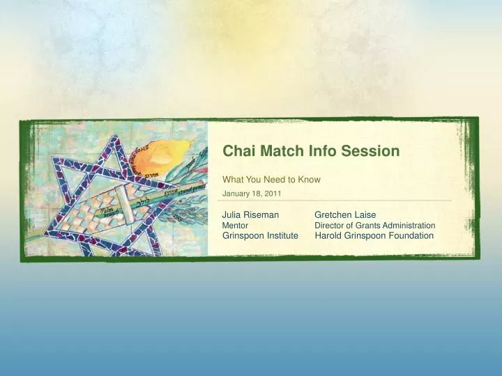 chai match info session