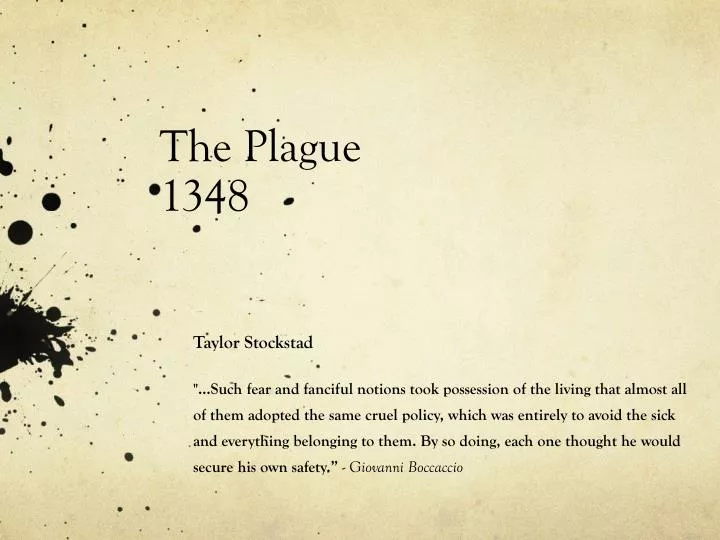 the plague 1348