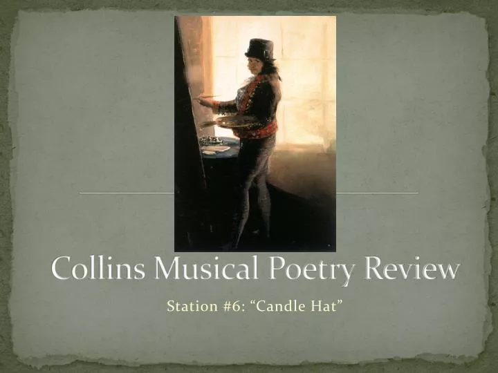 collins musical poetry review