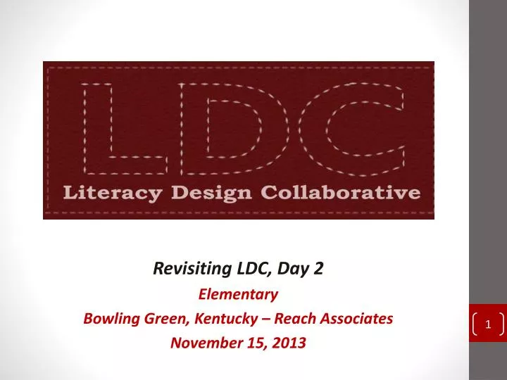 revisiting ldc day 2 elementary bowling green kentucky reach associates november 15 2013