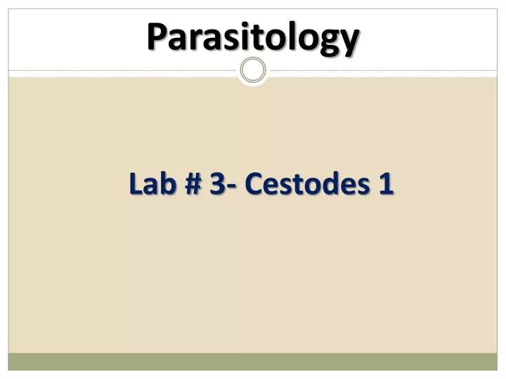 parasitology