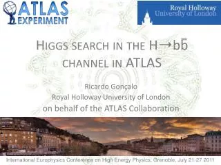 Higgs search in the H?bb channel in ATLAS